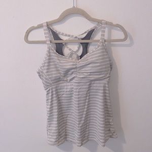 Prana Striped Athletic Tank Size S